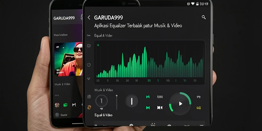 Tampilan antarmuka GARUDA999 dengan fitur Equalizer yang intuitif.
