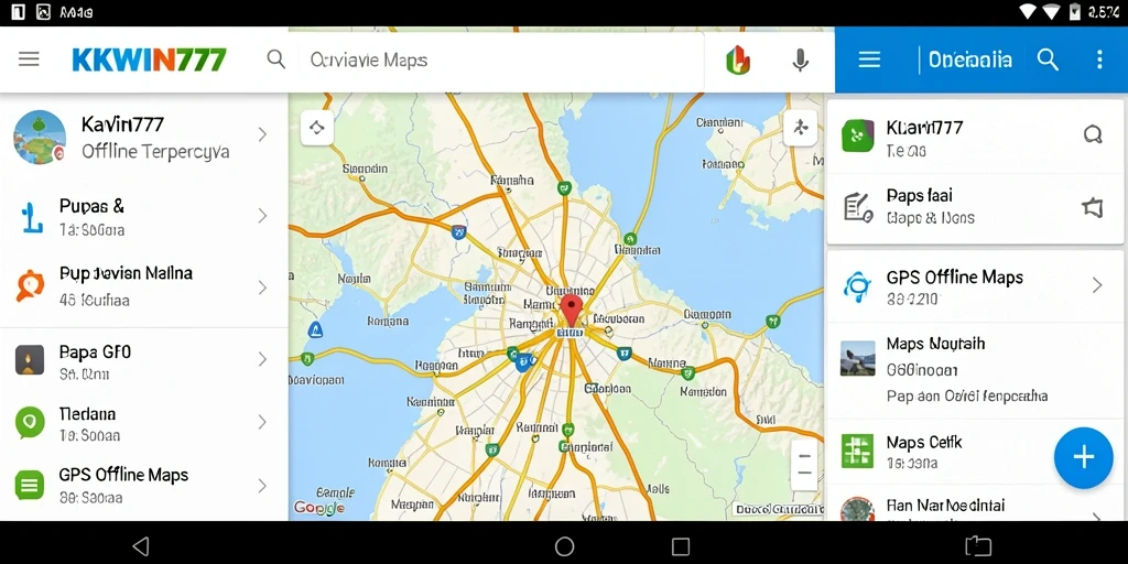 Antarmuka KKWIN777 menampilkan peta navigasi yang jelas dan informatif.