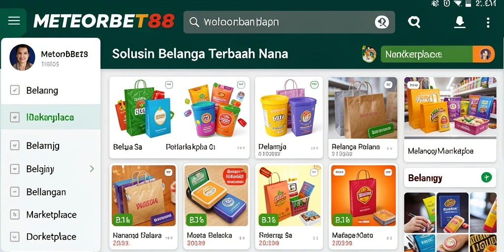 Antarmuka aplikasi METEORBET88 yang ramah pengguna untuk belanja online.