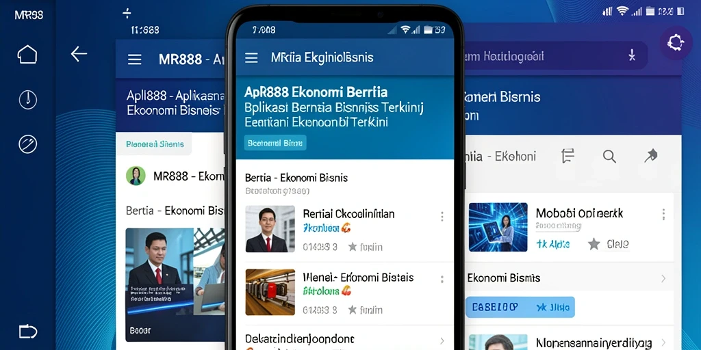 Antarmuka MR888 menampilkan berita ekonomi bisnis yang terbaru.