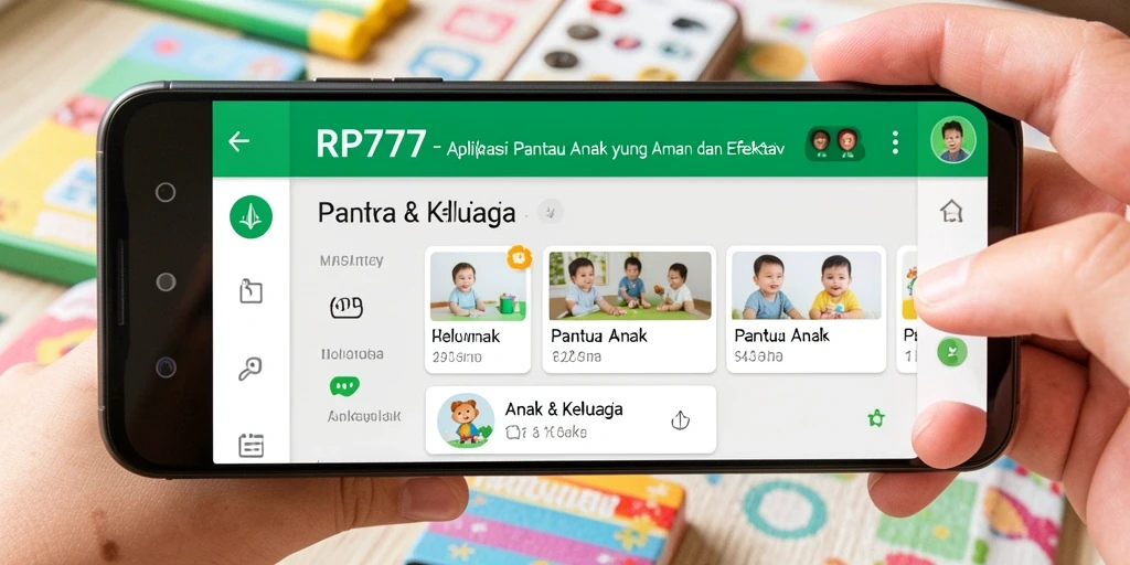 Antarmuka RP777 yang ramah pengguna untuk pemantauan anak.