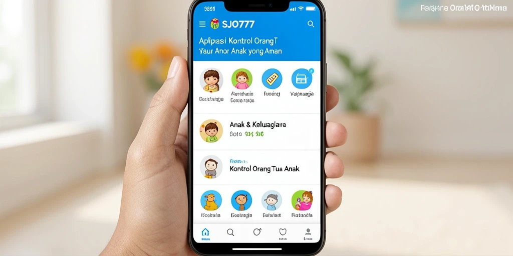 Tampilan antarmuka SJO777 yang intuitif untuk kontrol orang tua.