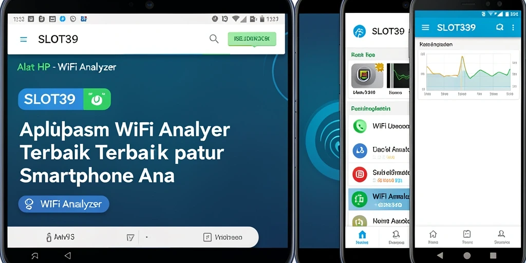 Antarmuka SLOT39 dengan detail analisis WiFi yang informatif.