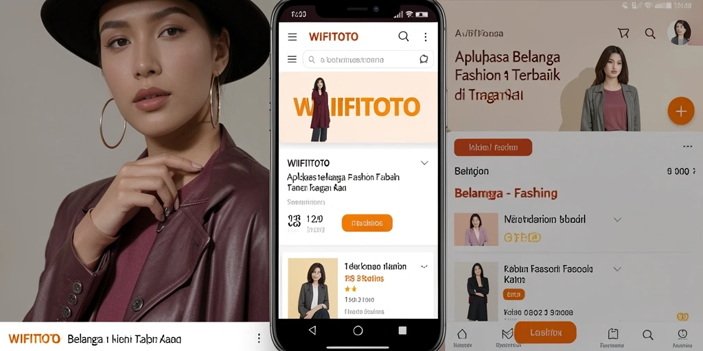 Tampilan antarmuka WIFITOTO yang memudahkan navigasi belanja fashion.